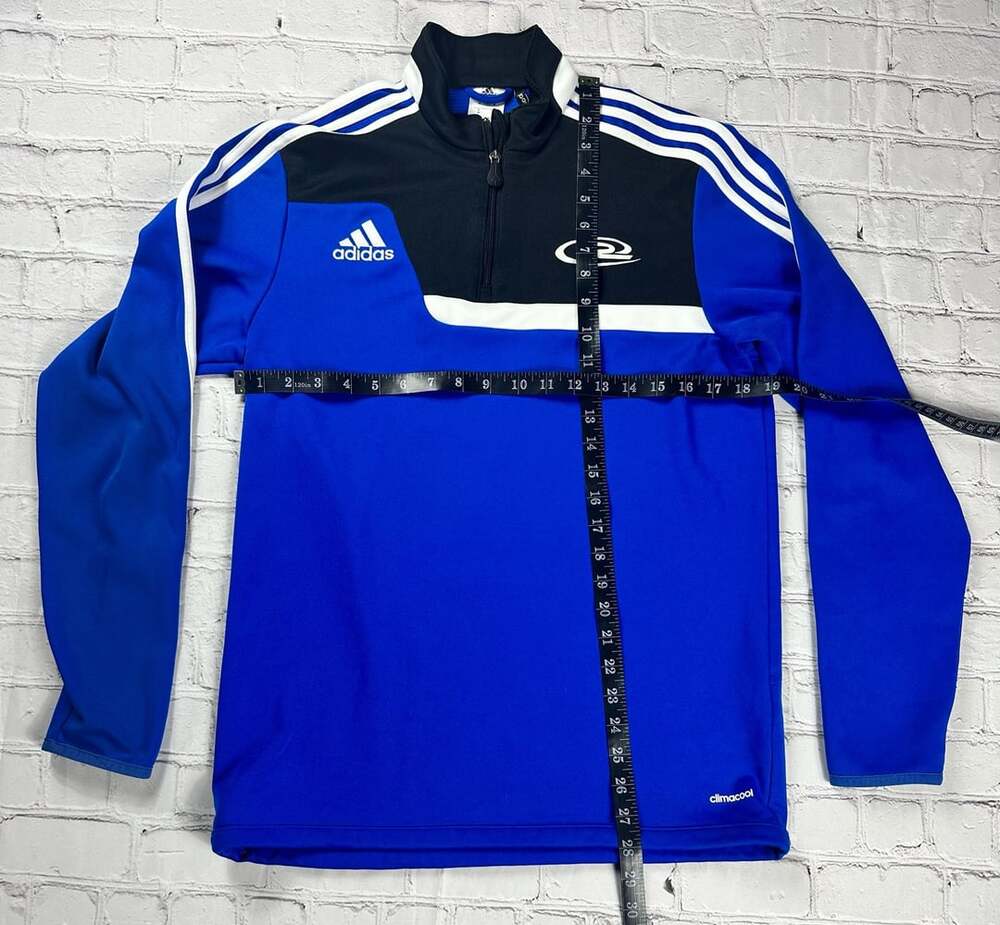 Adidas Climacool 1/4 Zip Training Jacket Blue Black White Men's Size M